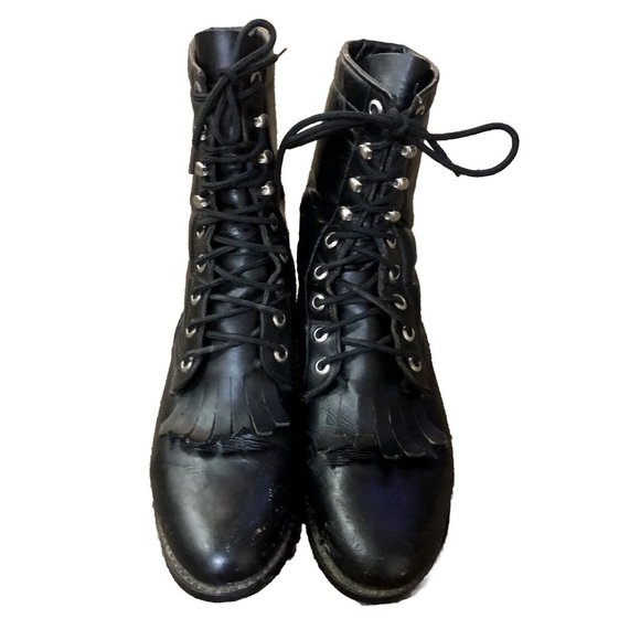 Circle A Paddock Boots Womens 5 1/2 M Black Leather Riding Equestrian - Picture 3 of 15